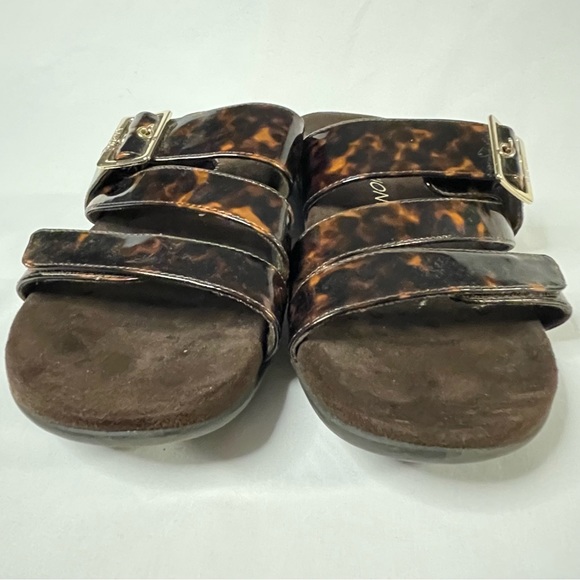 Vionic Skylar Tortoise Shell Strappy Slides Women’s Size 9 - Picture 4 of 8